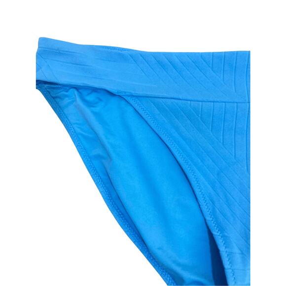 Aerie 2XL Women's Sailor Mid Rise Baby Blue Bikini Bottom Cruise Beach Pool Lake - Picture 2 of 5